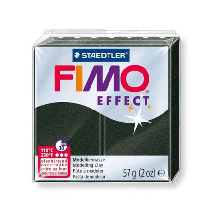 Глина полимерная Fimo Effect 57 г, перламутровый чёрный 907
