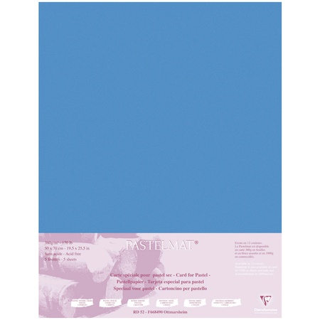 изображение Бумага для пастели clairefontaine pastelmat, 50х70 см, 360г/м2, темно-синий
