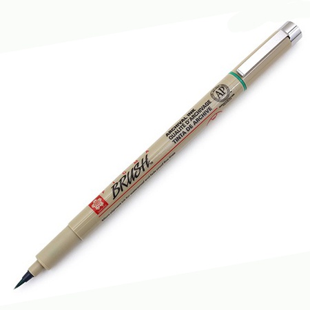 Ручка-кисть Pigma Brush Pen, цвет зелёный