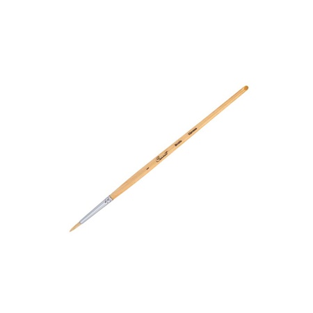 изображение Кисть щетина для масла сонет № 1, диаметр 3 мм круглая на длинной ручке покрытая лаком