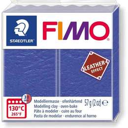 фотография Глина полимерная fimo leather-effect 57 г, индиго 309
