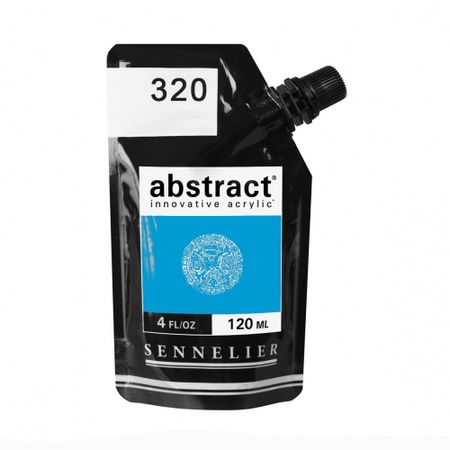 изображение Краска акриловая sennelier abstract, дой-пак 120 мл, голубой
