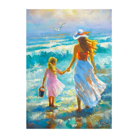 фотография Картина по номерам "на прогулке с мамой"