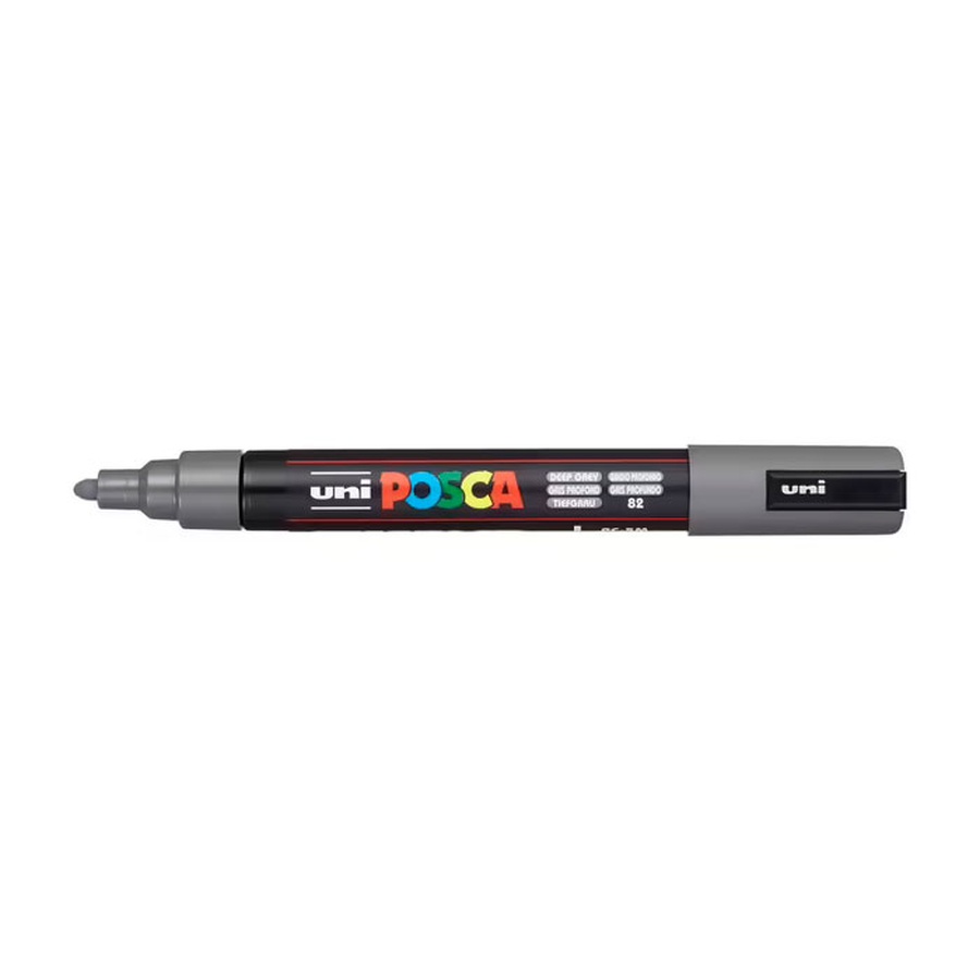 изображение Маркер posca pc-5m, темно-серый, 1.8 - 2.5 мм, пулевидный наконечник