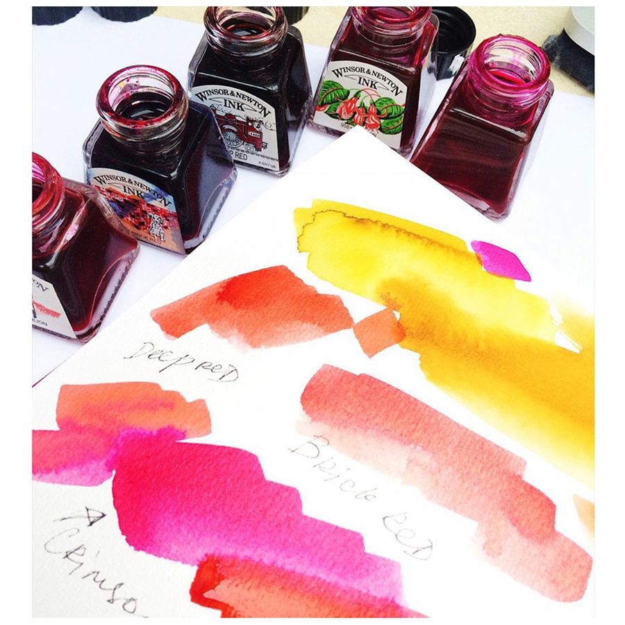 фотография Тушь художественная малиновый 14 мл winsor & newton