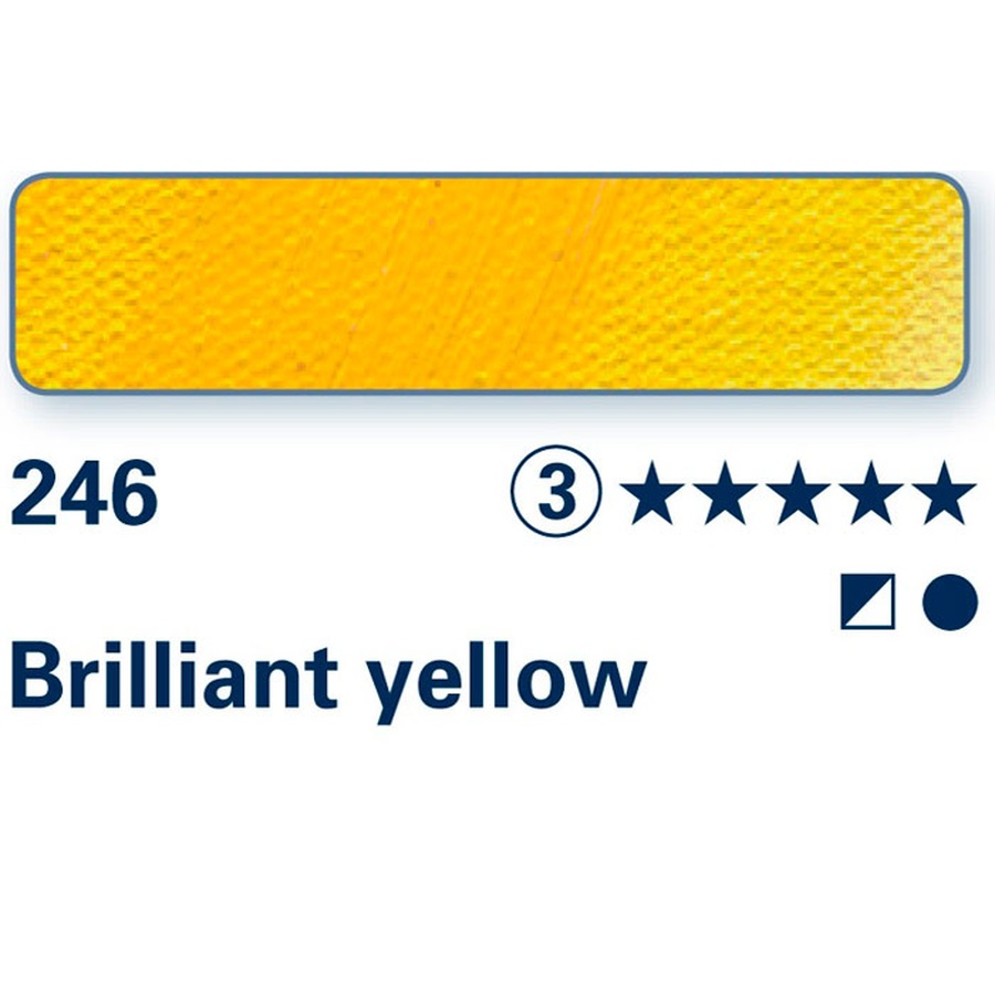 изображение Краска масляная schmincke "norma professional" №246,  желтый бриллиант, 35мл