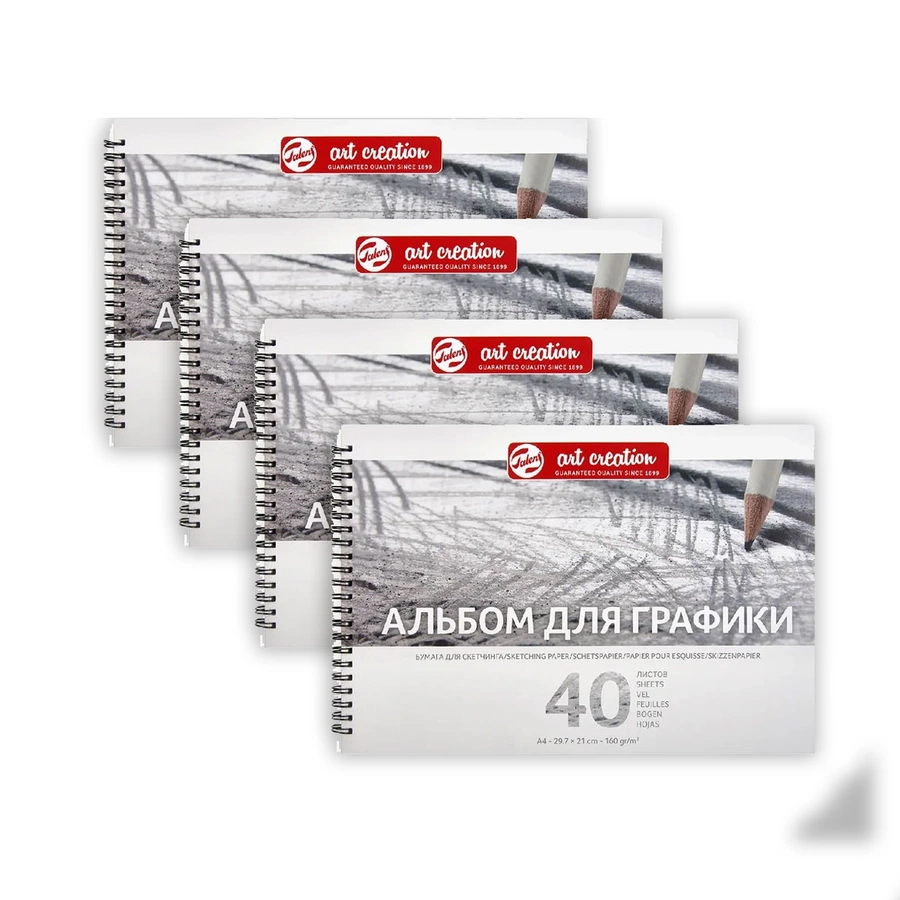 фотография Альбом для графики на спирали art creation 160гр/м2, а4, 40л