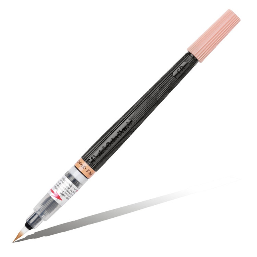 изображение Ручка кисть с краской pentel colour brush бежевая