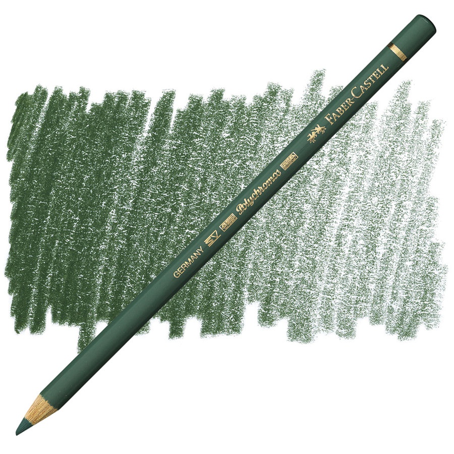 картинка Карандаш цветной faber-castell polychromos 165 зелёный можжевельник