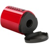 фотография Точилка пластиковая faber-castell "grip 2001 mini" 1 отверстие, контейнер, красная/синяя