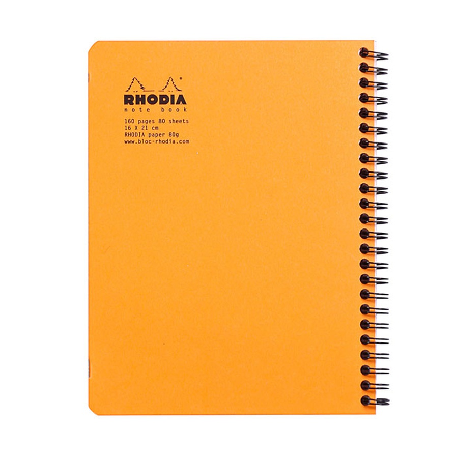 фото Тетрадь rhodia "classic. orange", а5+, клетка на гребне, 80л., 80г/м2