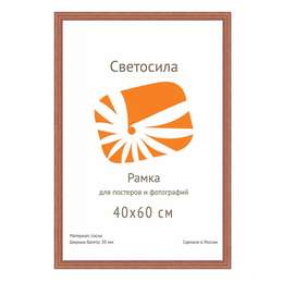 изображение Рамка тёмное дерево махагон 40х60 см светосила 5-07551