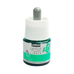 фото Чернила акриловые pebeo artist acrylics liquid ink 45 мл № 39 изумрудный