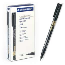 фотография Маркер перманентный для стекла staedtler lumocolor 319-f, толщина 0,7-1,5 мм, черный