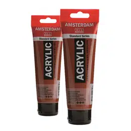 картинка Краска акриловая amsterdam, туба 120 мл, № 411 сиена жжёная