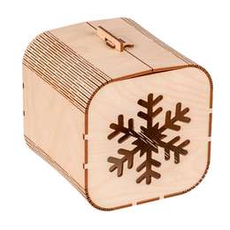 картинка Заготовка из фанеры "снежинка" 12,5х12,5х12,5см