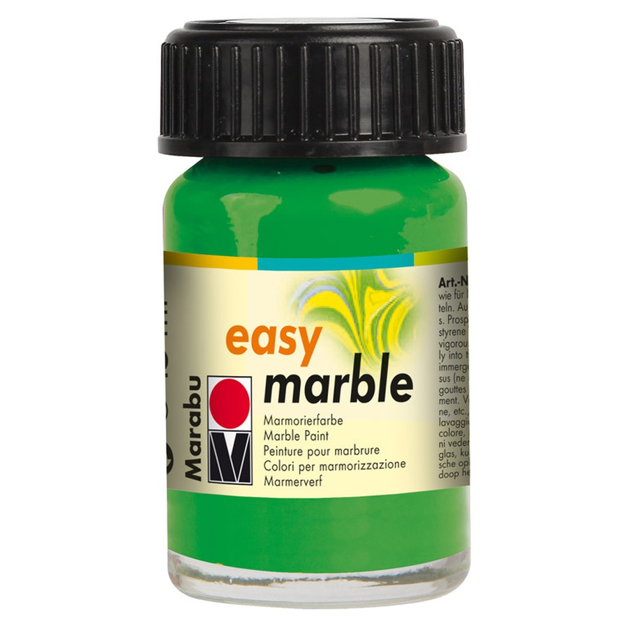 картинка Краска для марморирования easy marble marabu, 15 мл, светло-зелёная