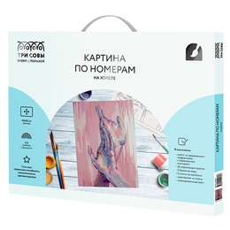 фотография Картина по номерам на холсте "прикосновения", 40х50 см