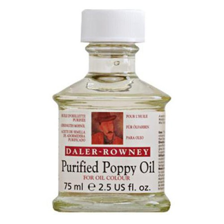 Масло маковое очищенное Purified Poppy Oil от английской компании Daler-Rowney идеально подходит для смешивания с красками светлых и белых тонов, пос…