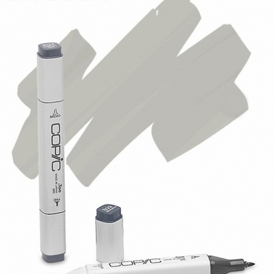 изображение Маркер спиртовой copic, два пера, цвет w4