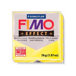 фотография Глина полимерная fimo effect 56 г, полупрозрачный жёлтый 104