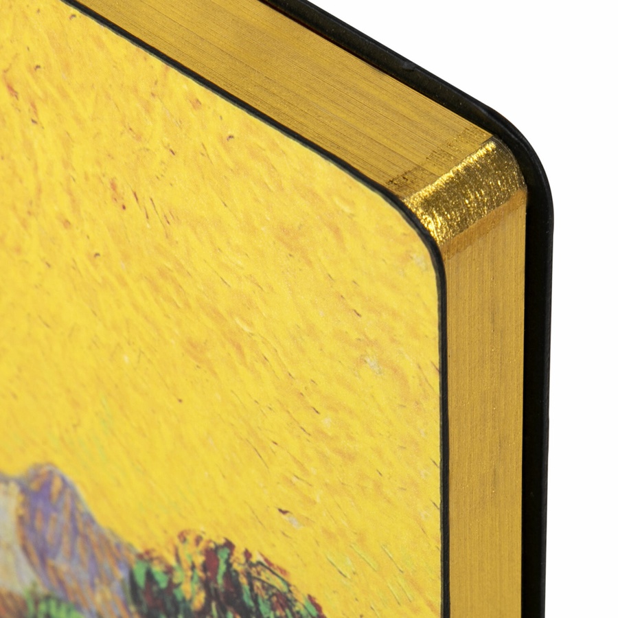 изображение Ежедневник недатированный а5 (138×213 мм), brauberg vista, под кожу, гибкий, 136 л., «van gogh»