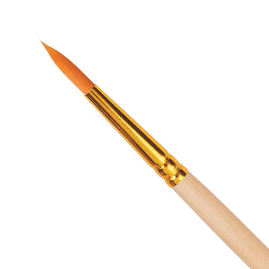 изображение Кисть синтетика roubloff № 3 круглая, длинная ручка, 1312