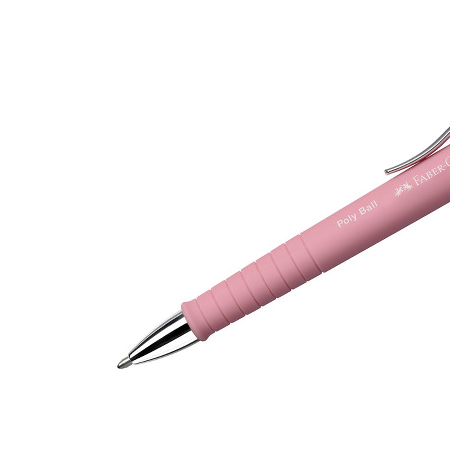 изображение Ручка шариковая автоматическая faber-castell "poly ball xb", синяя, 1,4 мм, софт тач