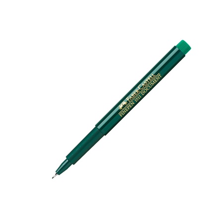 фото Капиллярная ручка faber-castell серии finepen 1511, толщина 0,4 мм, зеленый