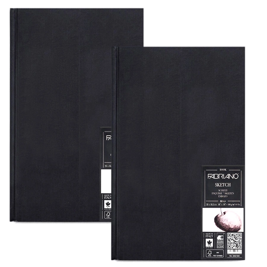 картинка Блокнот д/зар-к fabriano sketchbook 110г,а5,м/з,портрет
