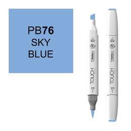 фото Маркер художественный touch brush shinhanart, 076 небесный синий pb76
