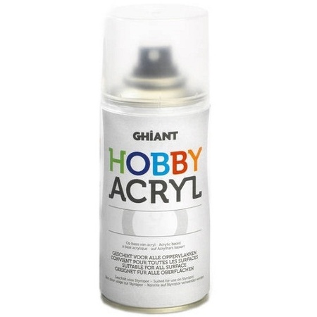 изображение Акриловая аэрозольная краска ghiant hobby colour, 150 мл, белый