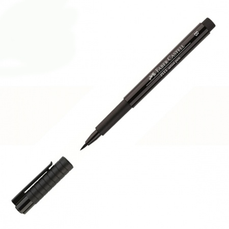 изображение Ручка-кисть капиллярная faber-castell pitt artist pen brush 199 чёрный