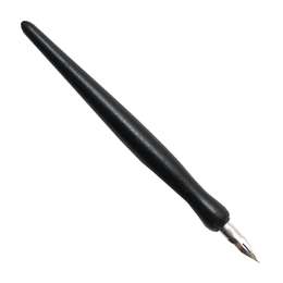 фото Деревянная ручка-держатель для пера с пером