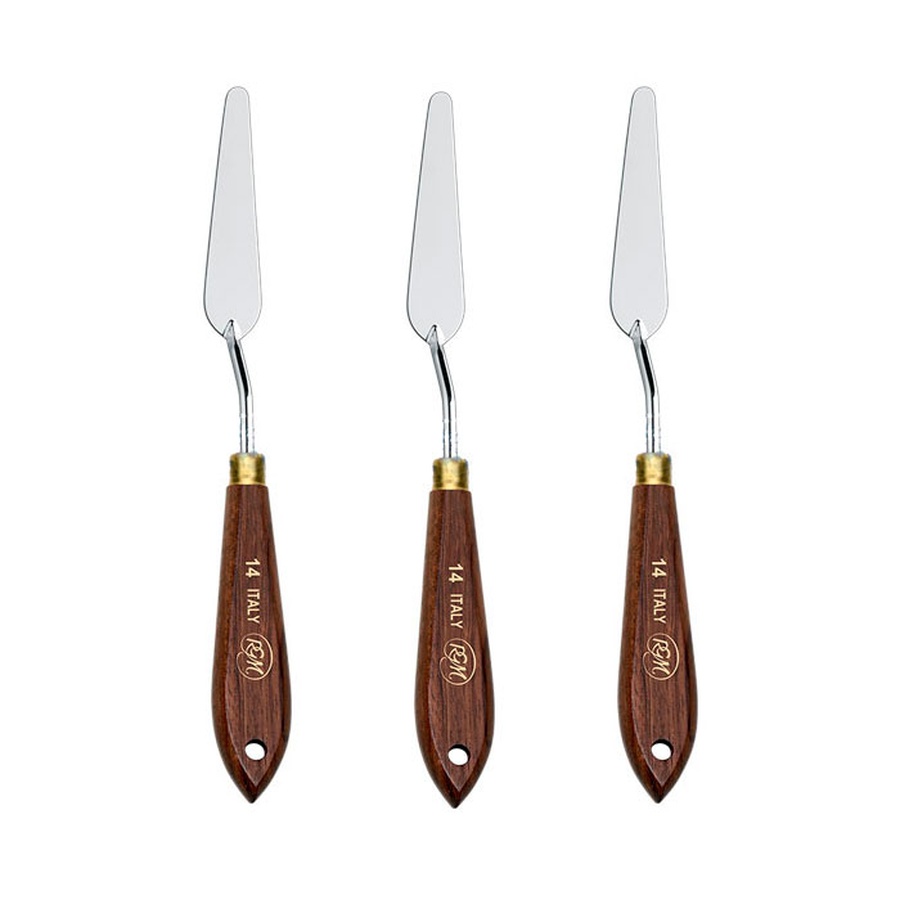 картинка Мастихин rgm classic line №14 с закругленной дерев. ручкой