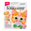 фотография Набор для творчества lori квиллинг панно рыжий котенок