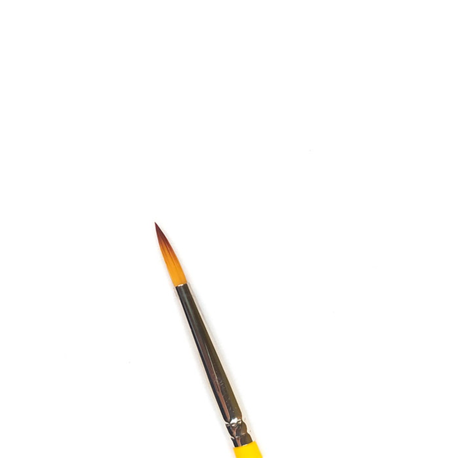 картинка Кисть синтетика арт-квартал №4 круглая, длинная ручка