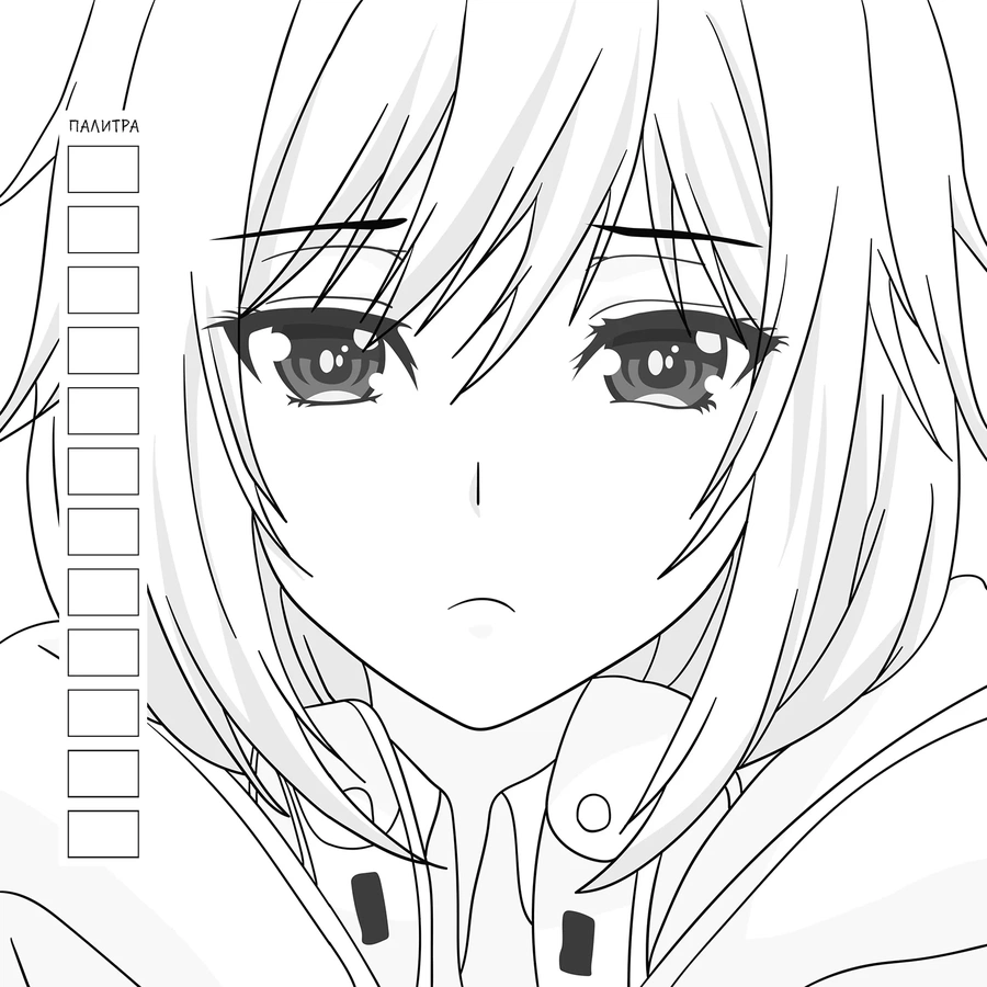 фотография Раскраска manga creative (зеленая)