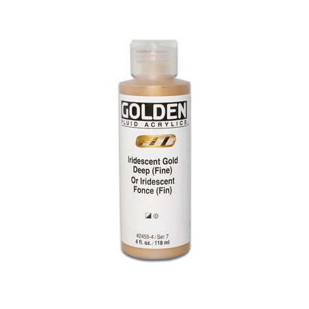 изображение Краска акриловая golden fluid, банка 118 мл, № 2455 золотой тёмный перламутр