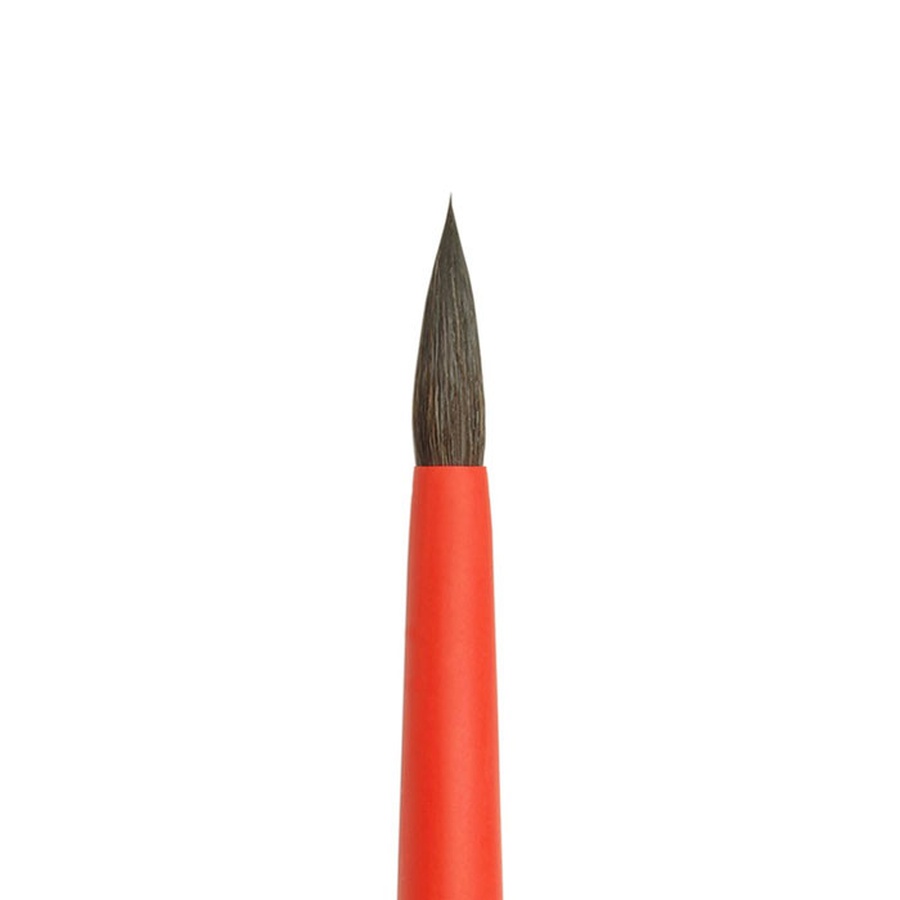 фотография Кисть roubloff aqua соболь-микс №6, круглая, короткая ручка, покрытие обоймы soft-touch