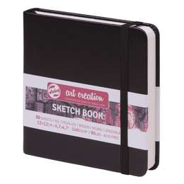 фотография Скетчбук royal talens art creation, 140 г/м2, 12х12 см, 80 листов, чёрный