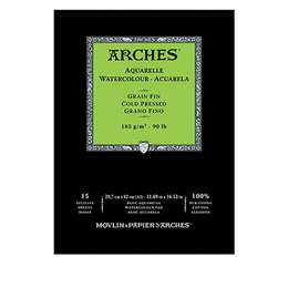 картинка Альбом для акварели arches 29,7х42 см, белый натуральный, 15 л