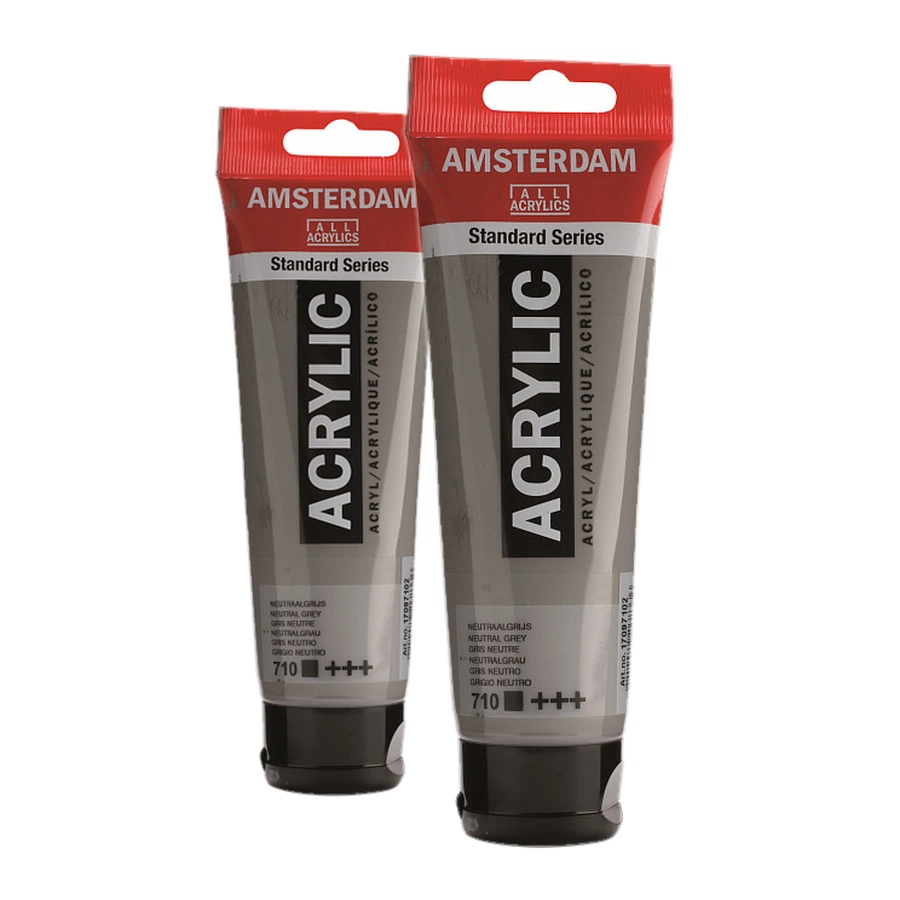 фото Краска акриловая amsterdam, туба 120 мл, № 710 серый нейтральный