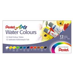 картинка Набор акварельных красок pentel water colours, 12 цветов