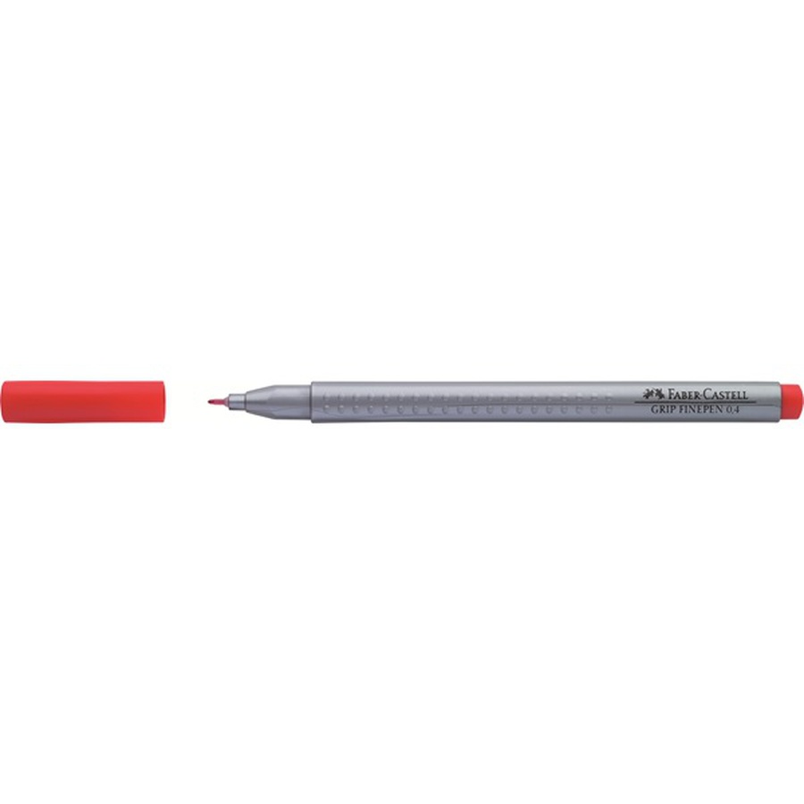 изображение Ручка капиллярная светло-красная герань трёхгранная 0,4 мм grip