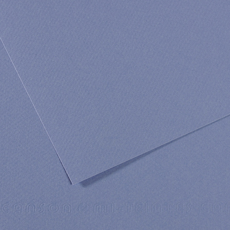 фото Бумага для пастели canson mi-teintes, 160 г/м2, лист 50х65 см, № 118 холодный голубой