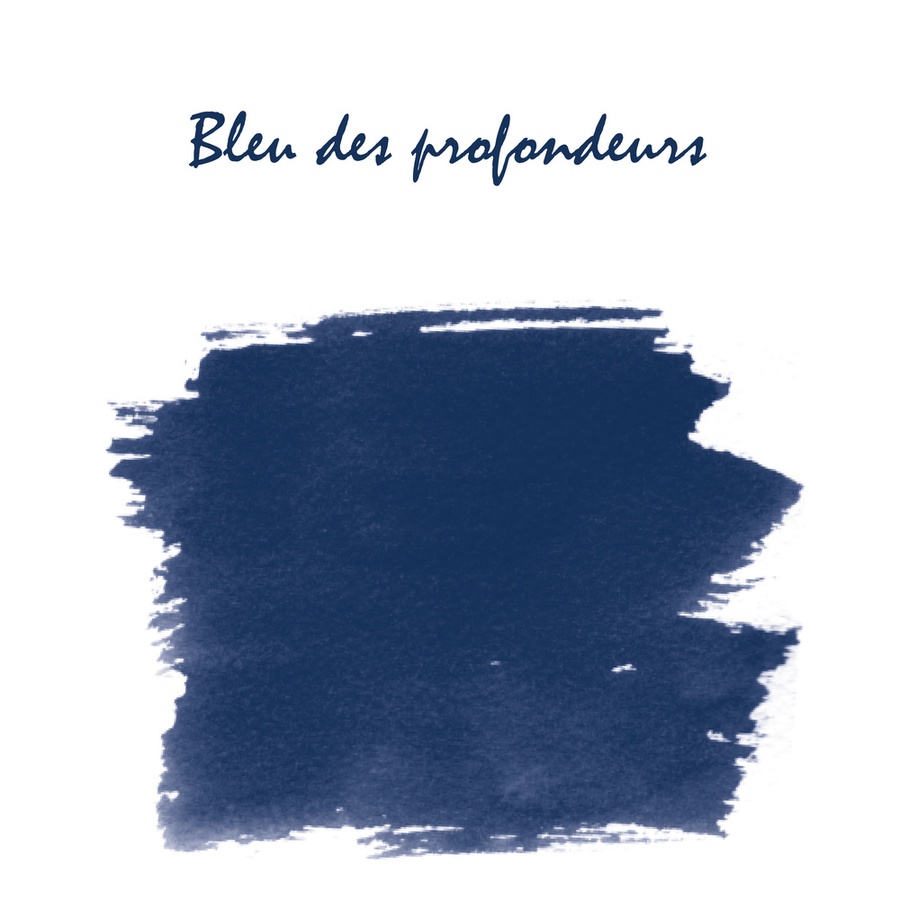 фотография Чернила в банке herbin,  10 мл, bleu des profondeurs сине-черный