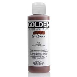 изображение Краска акриловая golden fluid, банка 118 мл, № 2020 сиена жжёная