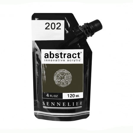 фотография Краска акриловая sennelier abstract, дой-пак 120 мл, умбра жженая