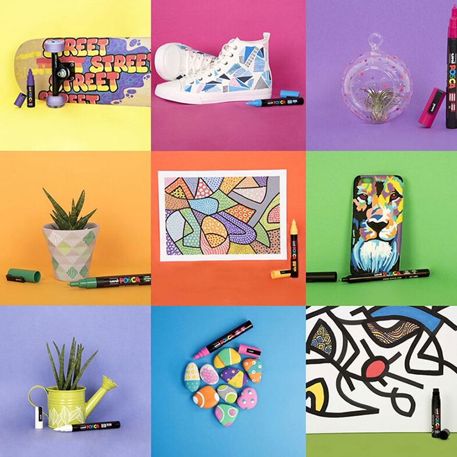 фото Маркер posca pc-1mr, оранжевый, 0.7 мм, игольчатый наконечник